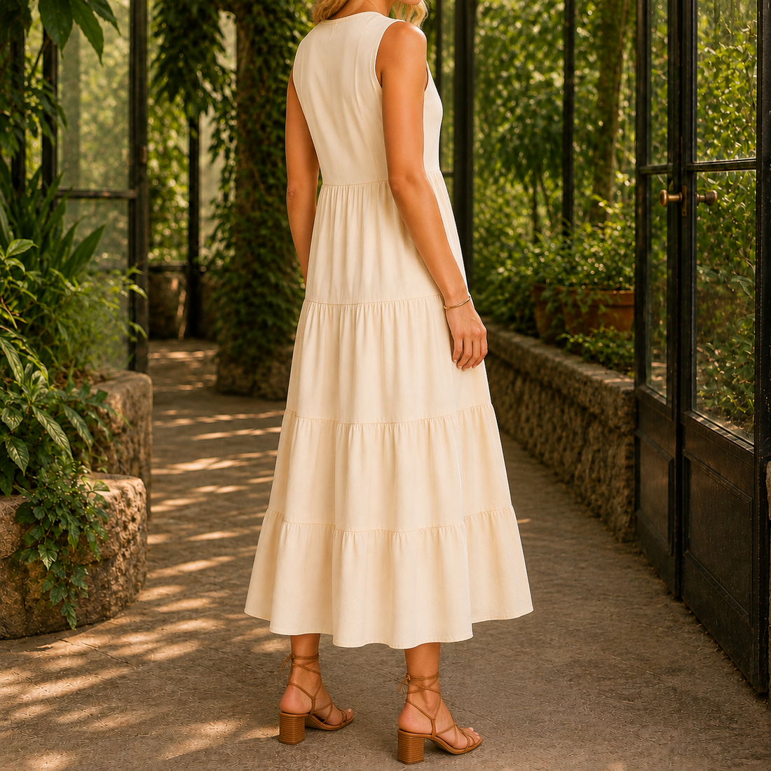 Sabina-Marie V-Neck Maxi Dress - Lead Alternate View
