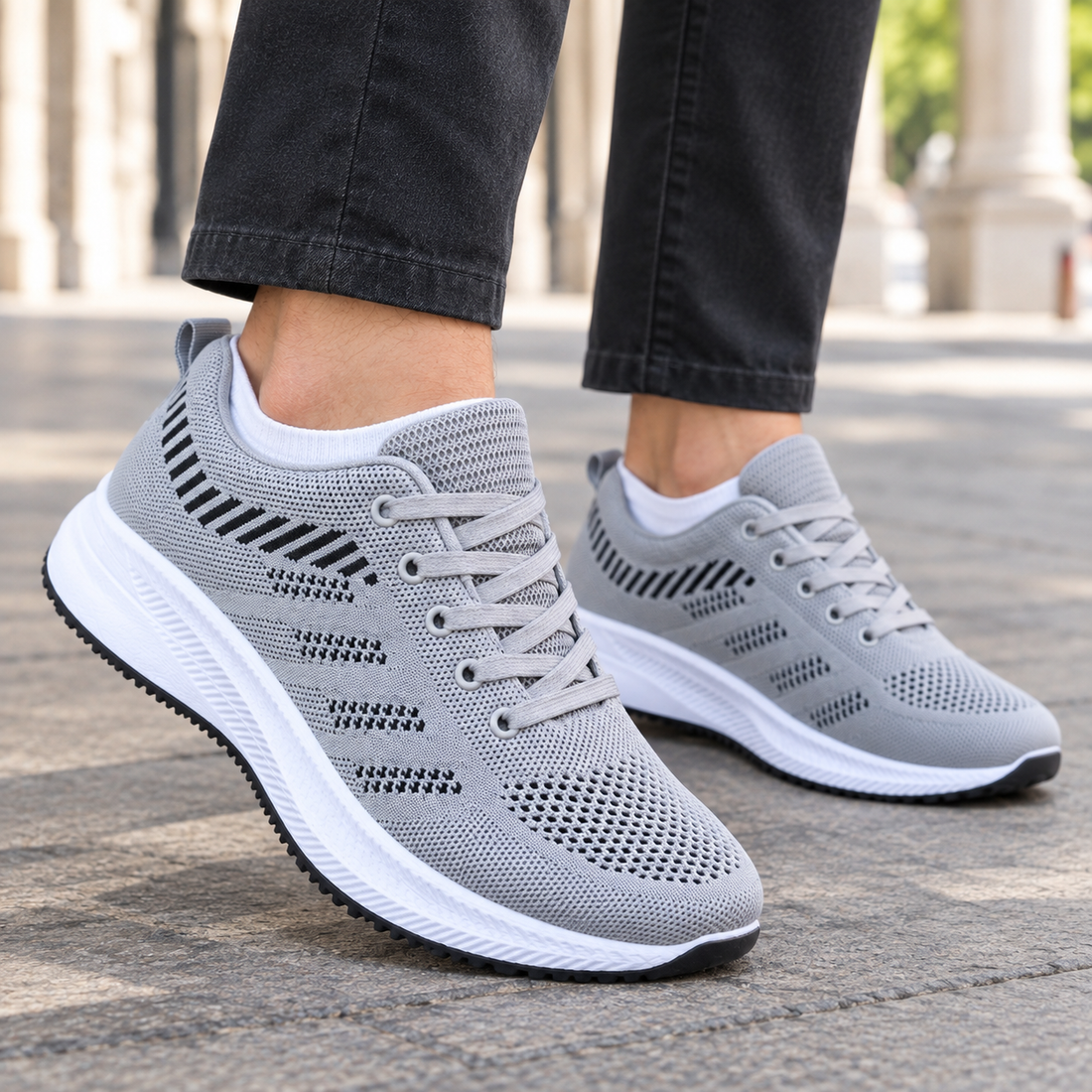 Ridolfi Mesh Sneakers - Lead Product Detail