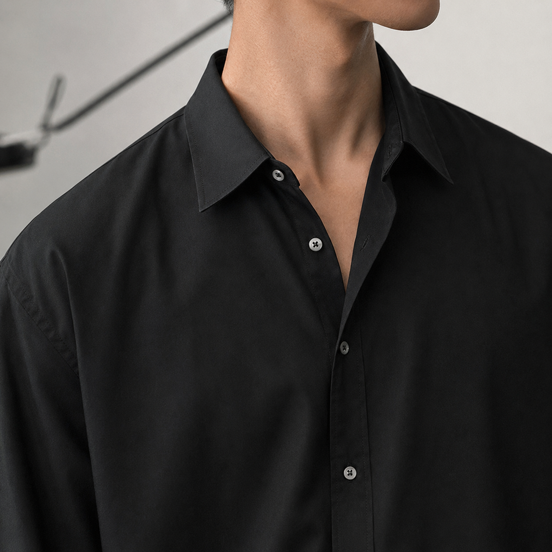 Silvain Oversized Shirt - Lead Product Detail