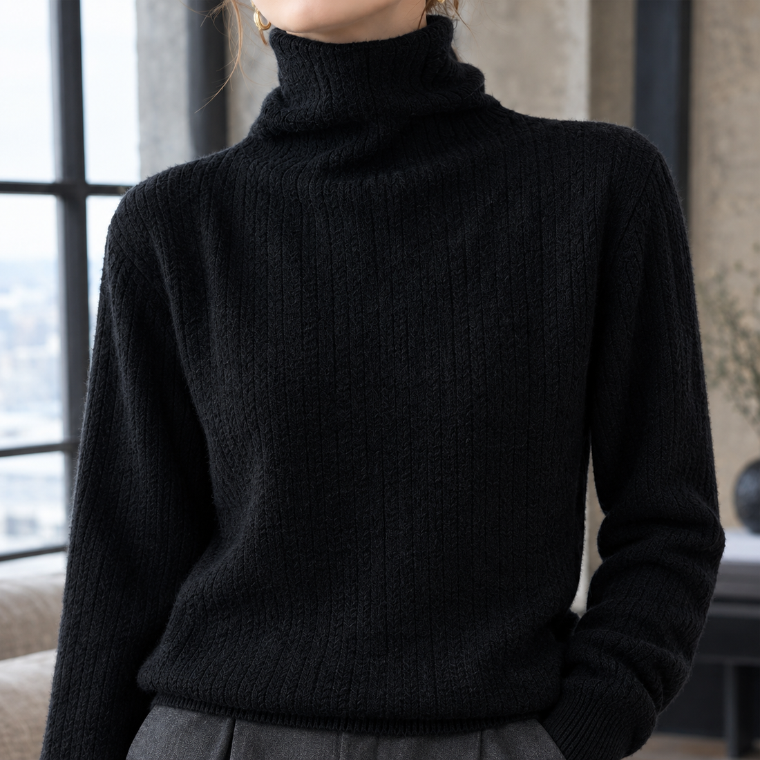 Rosemary Turtleneck Sweater - Lead Product Detail