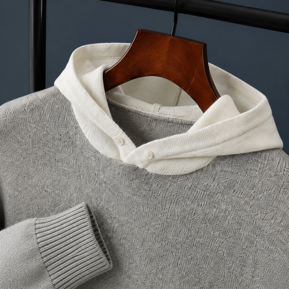 Leonie-Faye Merino Wool Sweater - Lead Product Detail