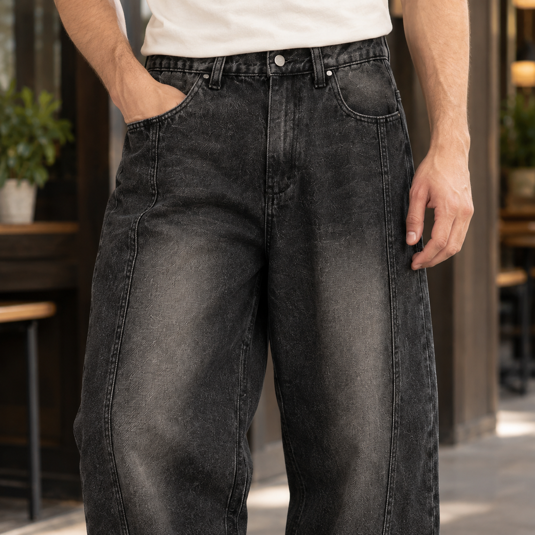 Sigmund-West Segmented Jeans - Lead Product Detail