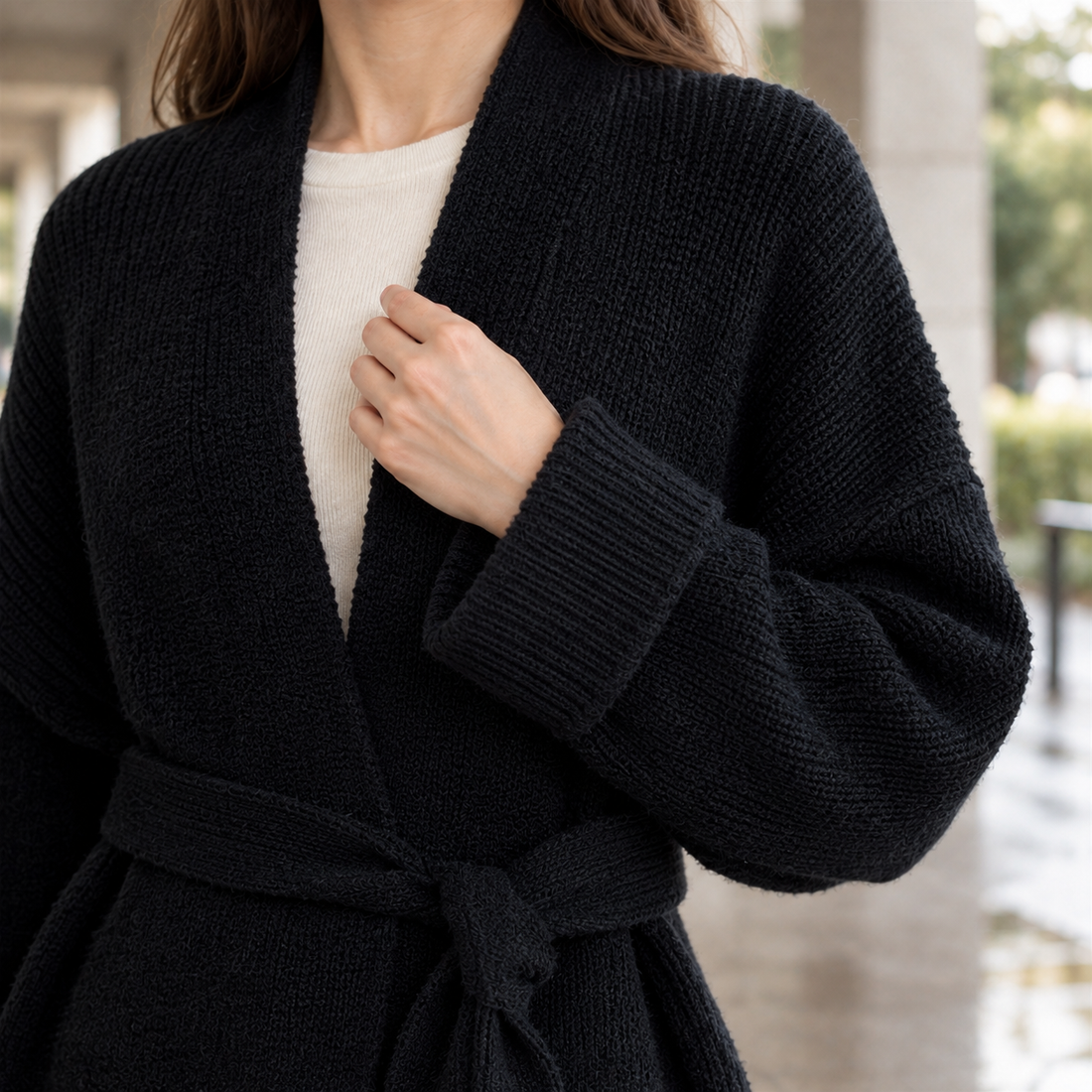 Michelle-Jade Belted Cardigan - Lead Product Detail
