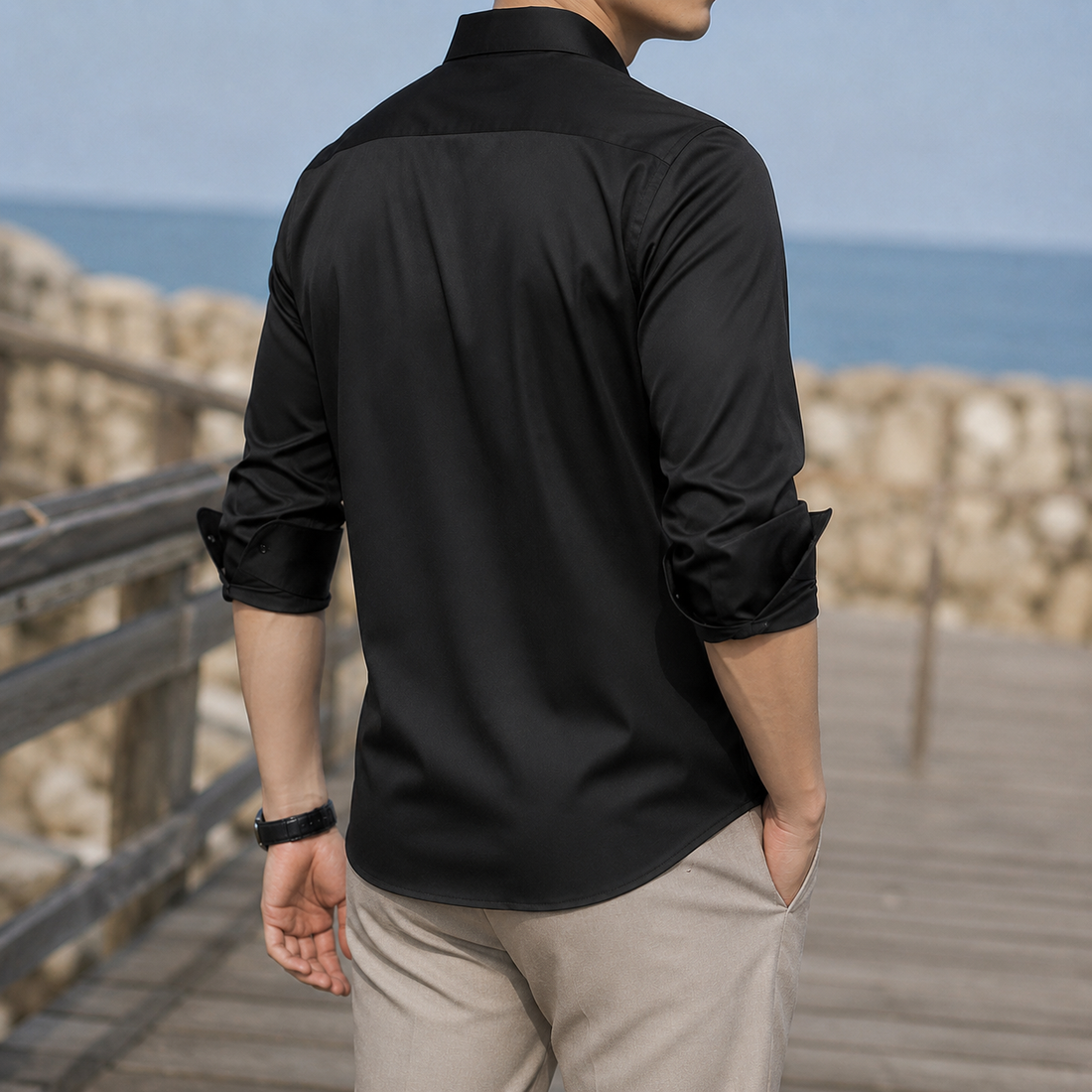 Marco Easy Care Shirt - Lead Alternate View