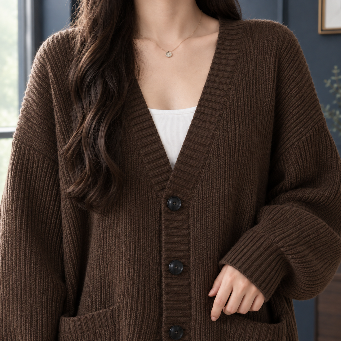 Fernanda-Kate Ribbed Cardigan - Lead Product Detail