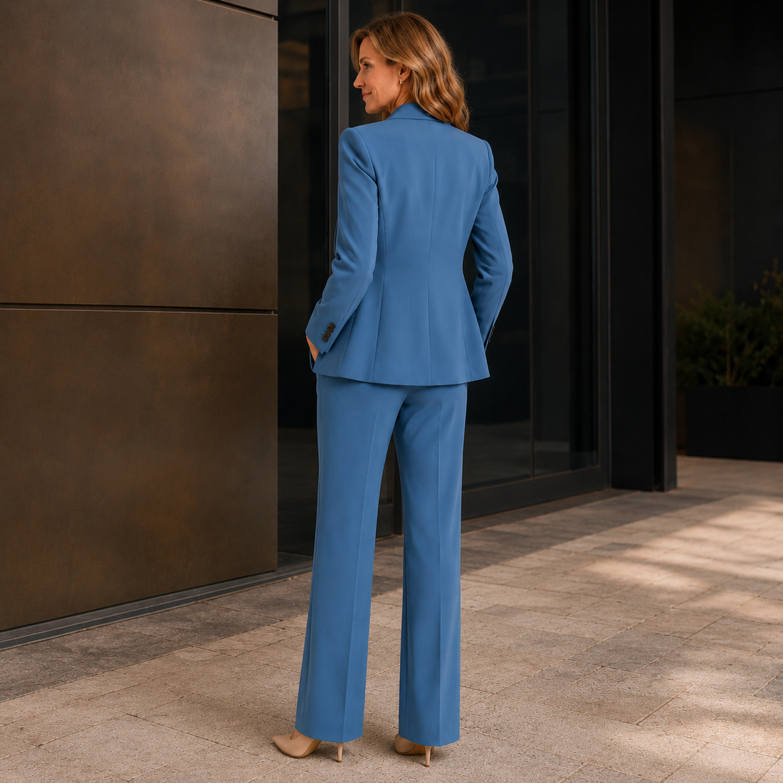 Mabel Tailored Set - Lead Alternate View