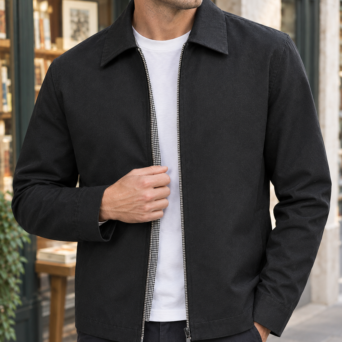 Killian Zip Jacket - Lead Product Detail