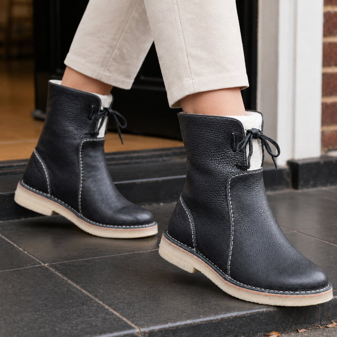 Rovelli Lace-Up Boots - Lead Product Detail