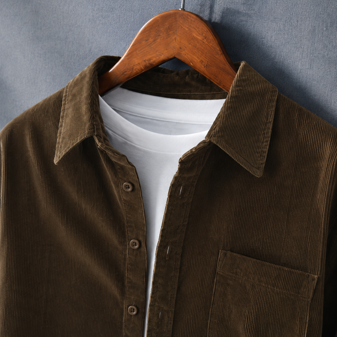 Samson Corduroy Shirt - Lead Product Detail