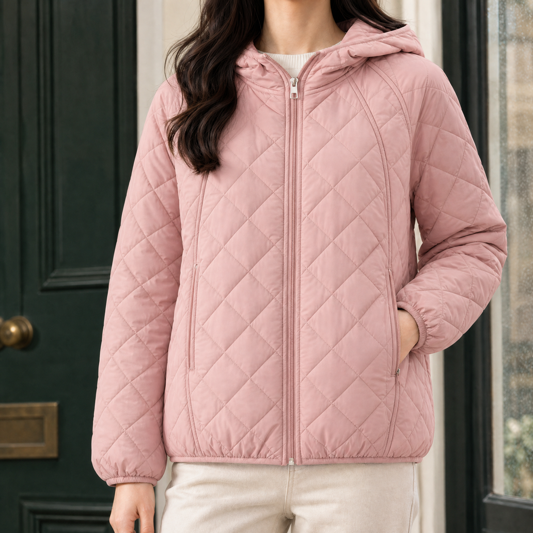 Winona-Skye Quilted Jacket - Pink