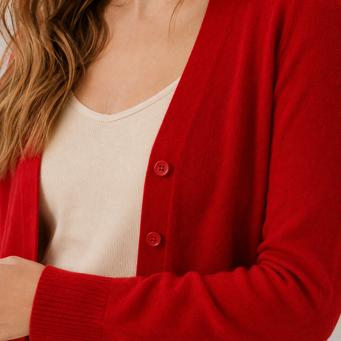 Iris V-Neck Sweater - Lead Product Detail