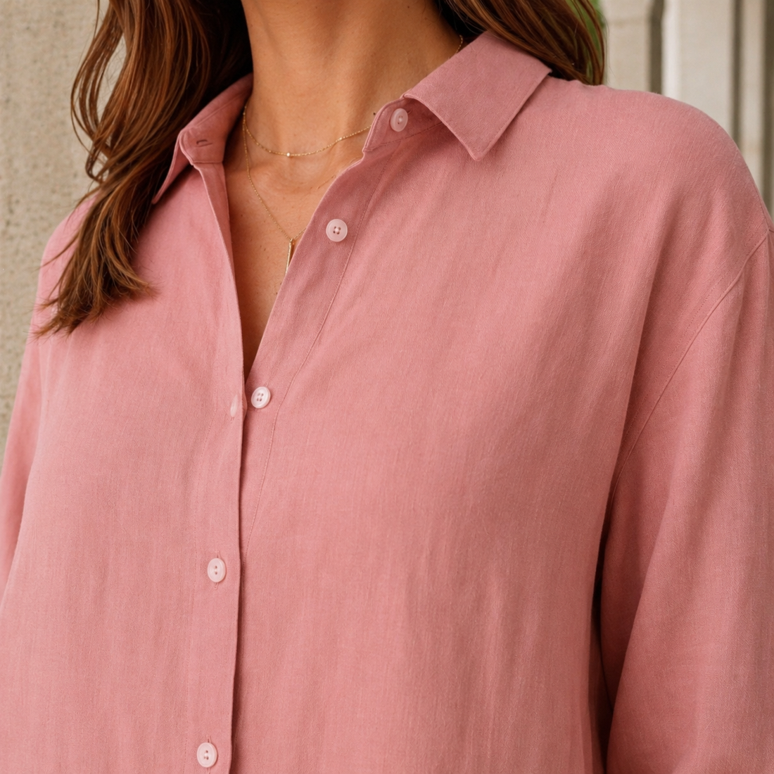 Gabriella Linen Shirt - Lead Product Detail