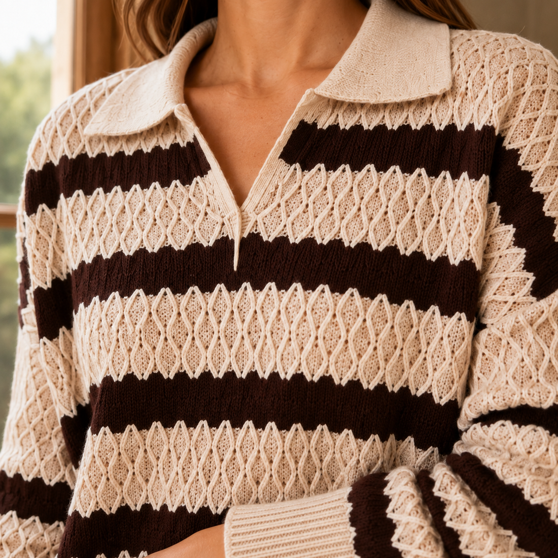Elena Polo Sweater - Lead Product Detail