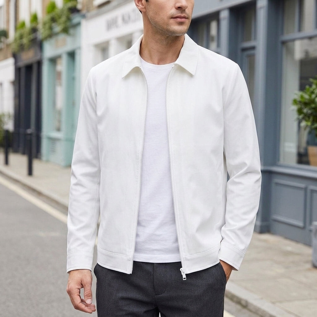 Conrad Zip Jacket - White