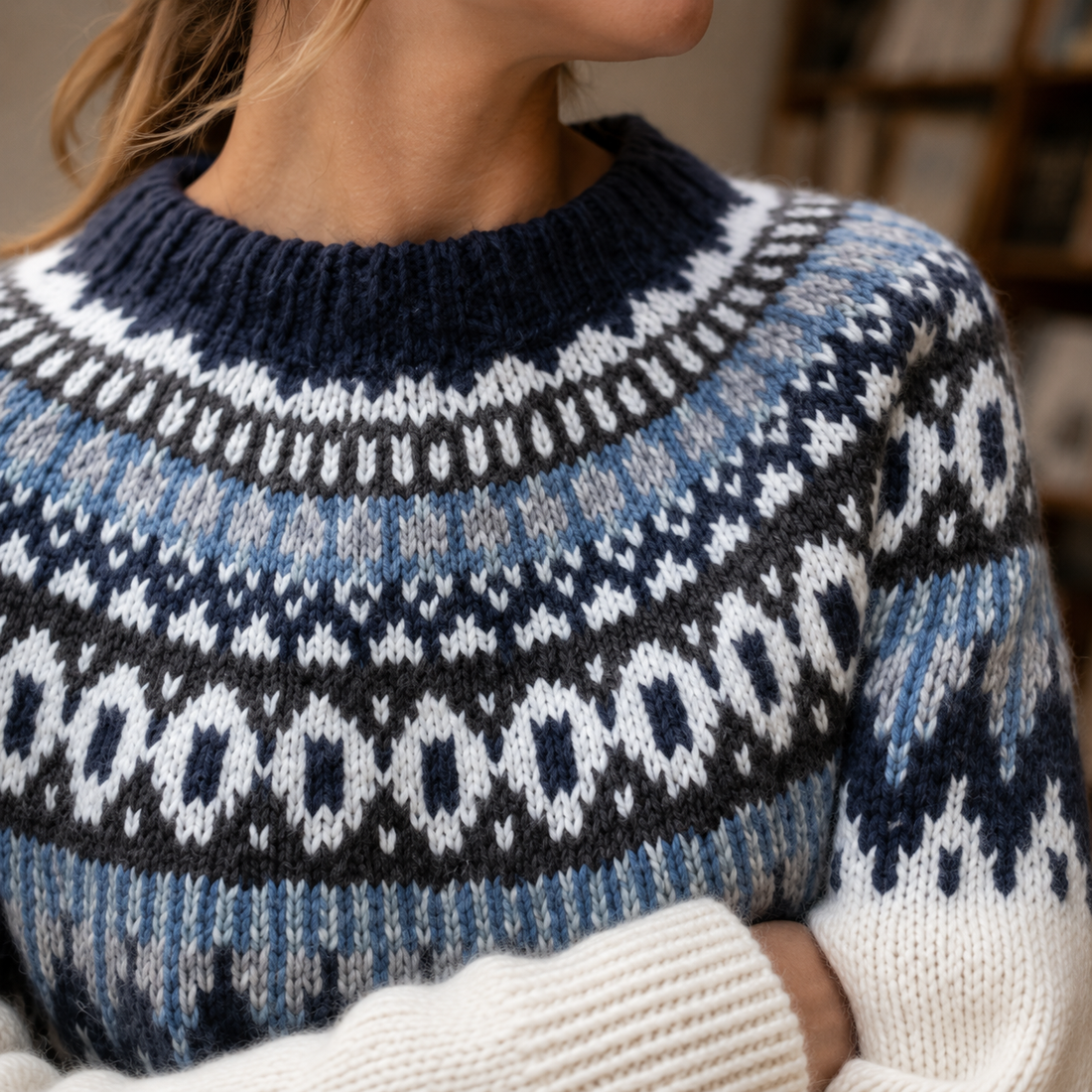 Livia Fair Isle Sweater - Lead Product Detail