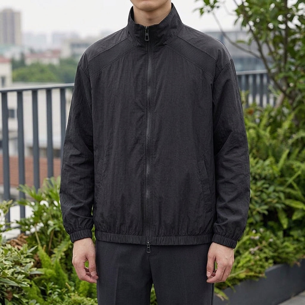 Valencia Mesh Panel Jacket - Black