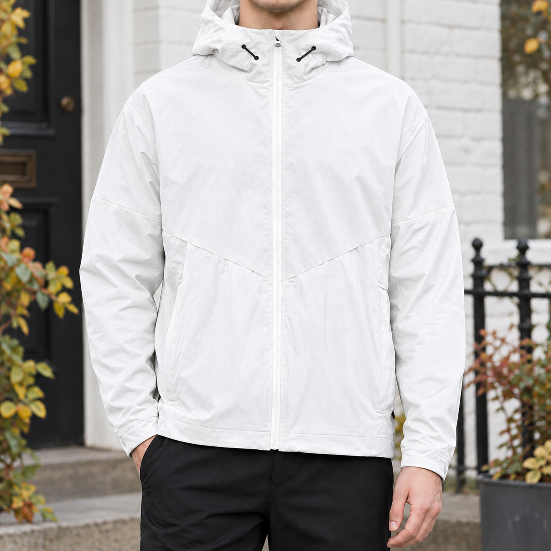 Kasimir Paneled Jacket - White
