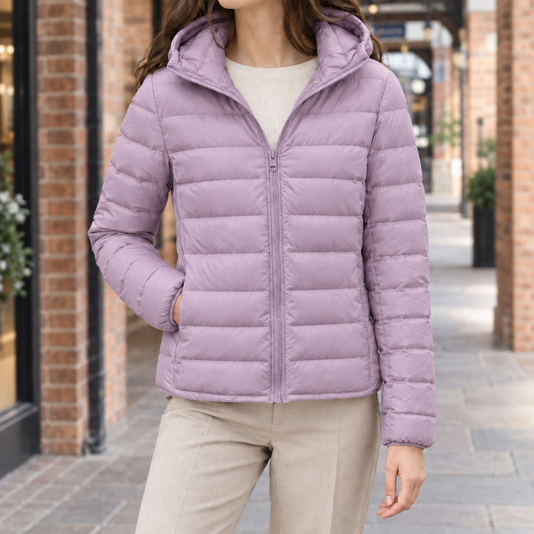 Alouette Hooded Jacket - Light Purple
