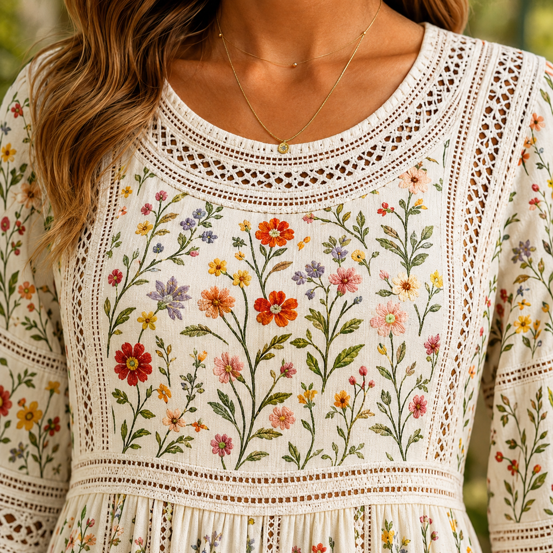 Elodie Floral Midi Dress - Lead Product Detail