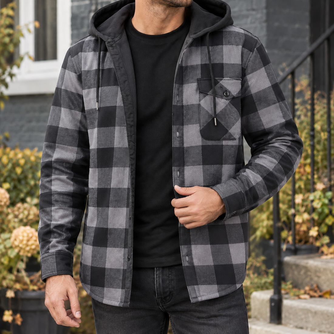 Oberon Hooded Jacket - Dark Gray