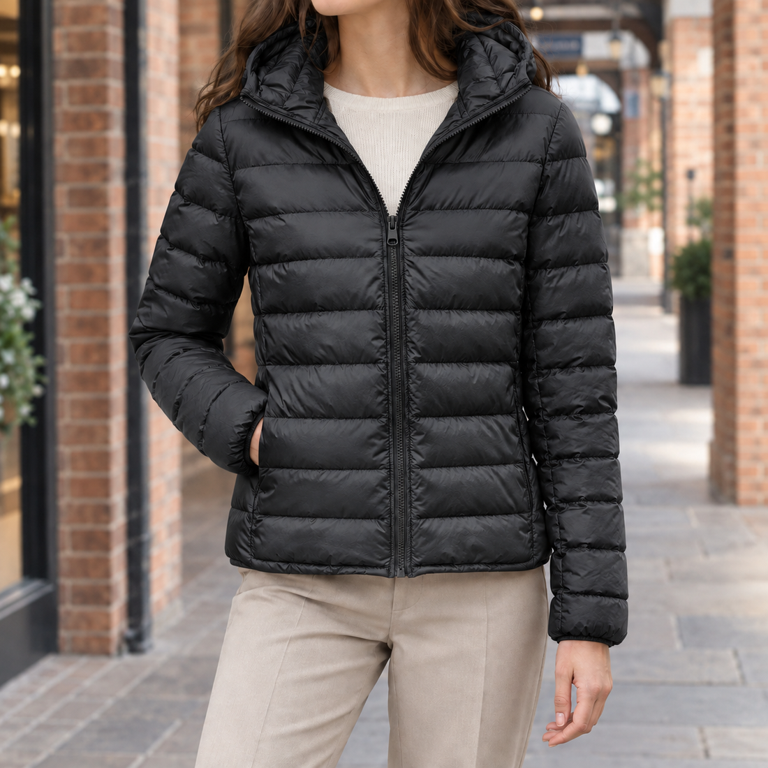 Alouette Hooded Jacket - Black