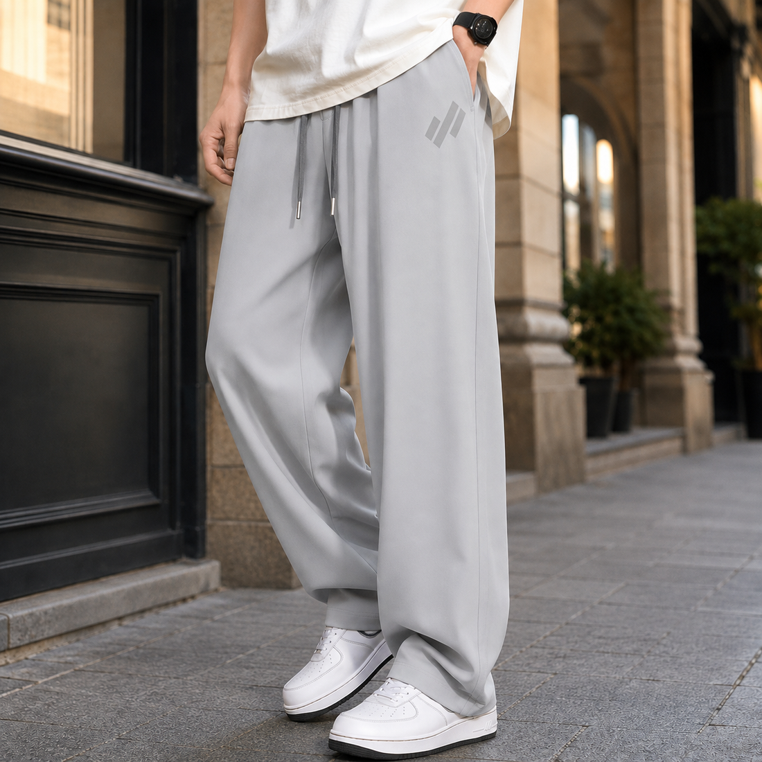Rupert Relaxed Pants - Light Gray
