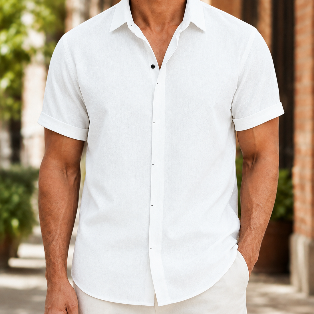 Philip Textured Shirt - White