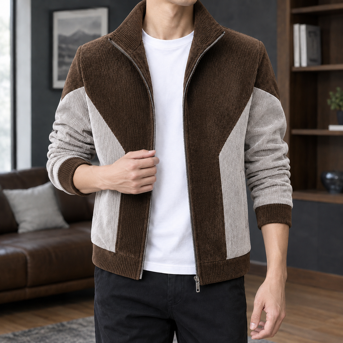 Gregory Colorblock Jacket - Brown