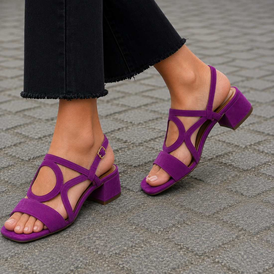 Vercelli Orthopedic Sandals - Purple