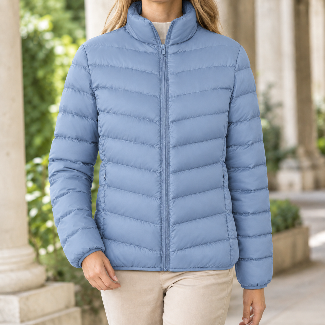 Henriette Quilted Jacket - Haze Blue