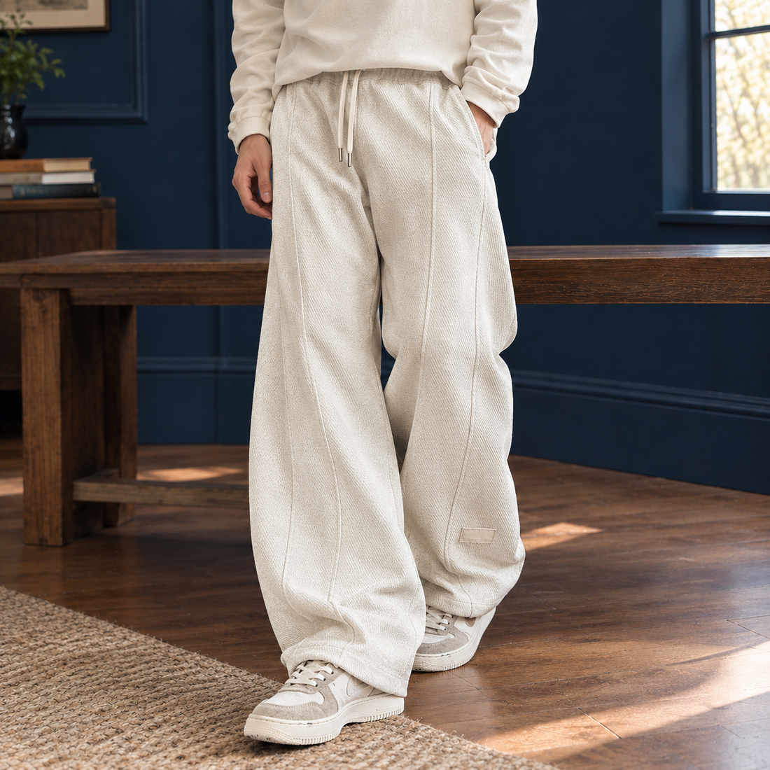 Peter Straight Leg Pants - Apricot