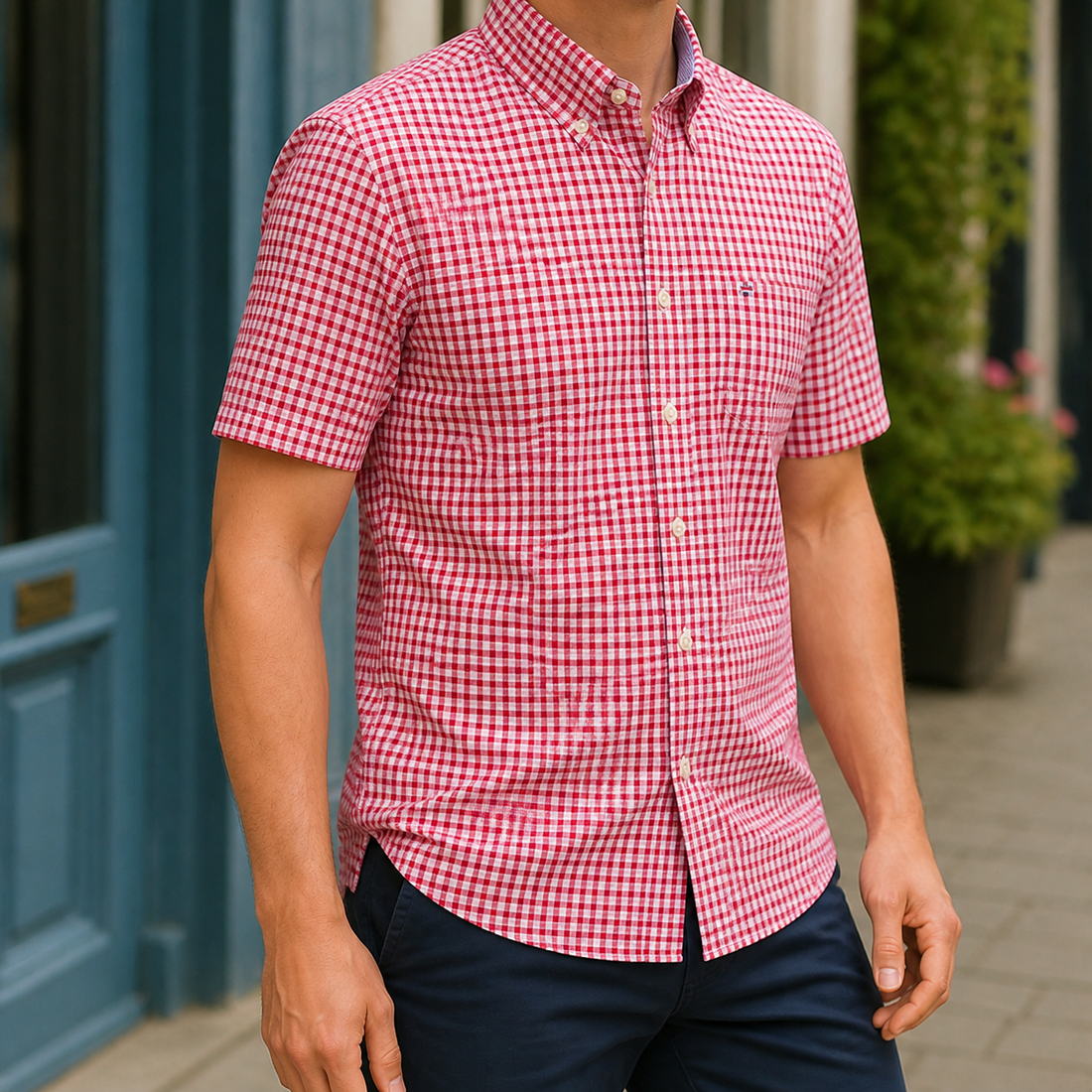 Nash Button-Down Shirt - Pink