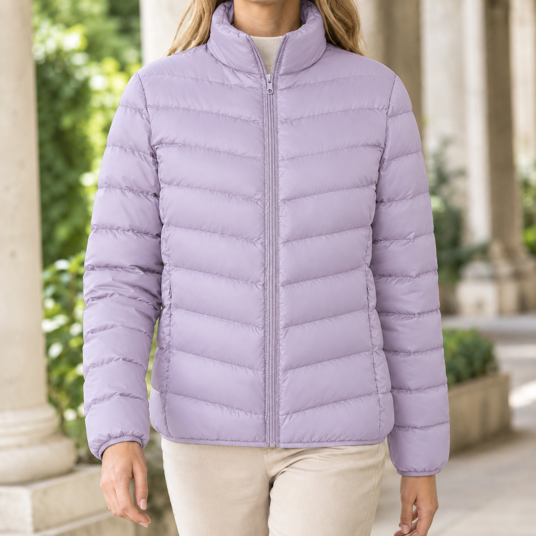 Henriette Quilted Jacket - Light Purple