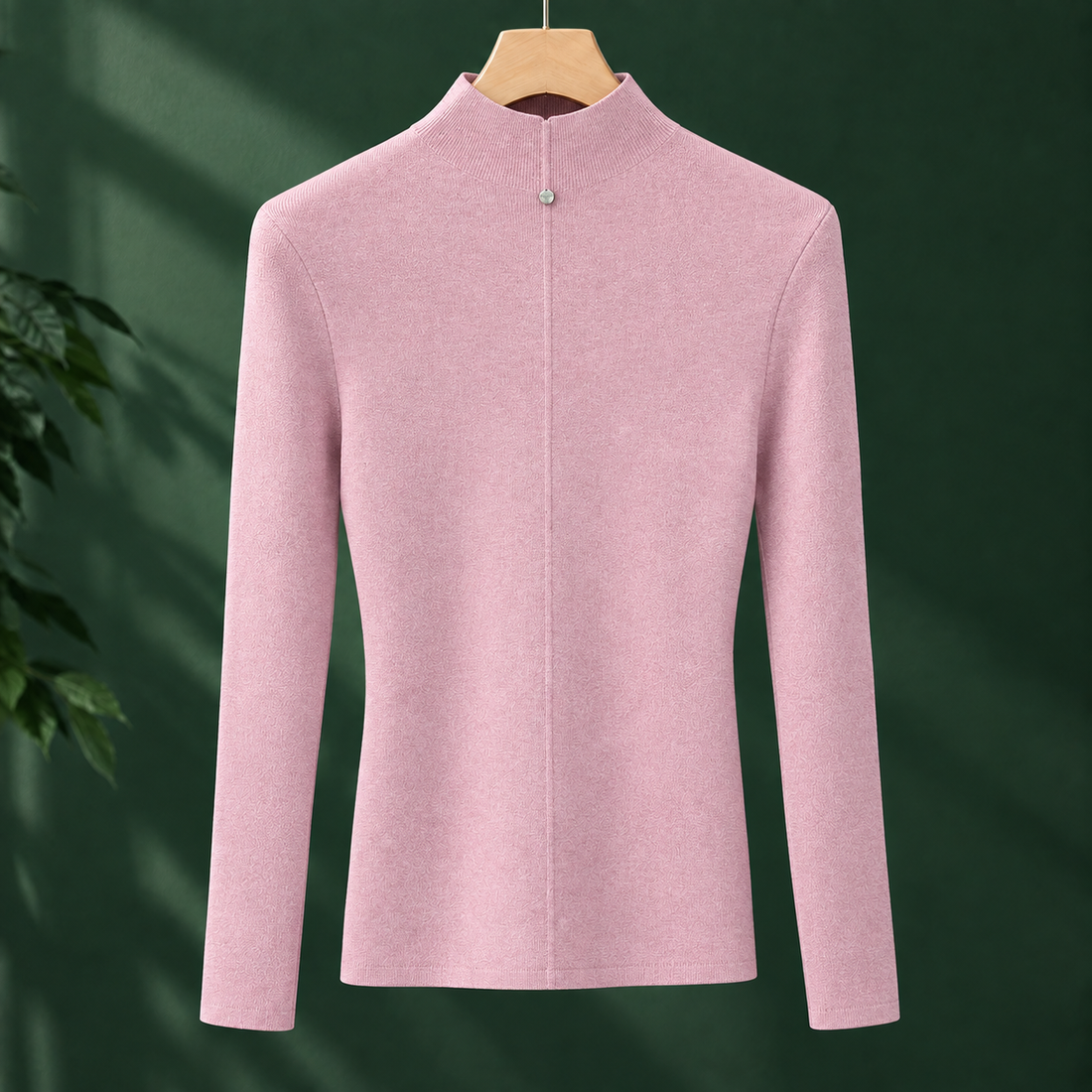 Octavia Mock Neck Sweater - Pink