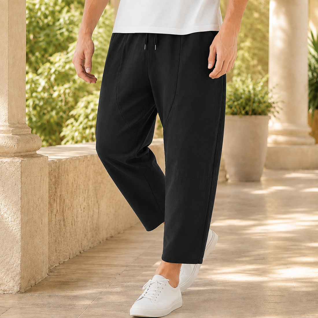 Milo Cropped Pants - Black