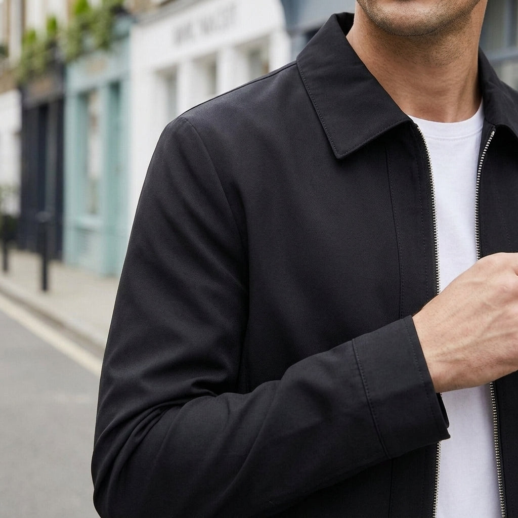Conrad Zip Jacket - Lead Product Detail