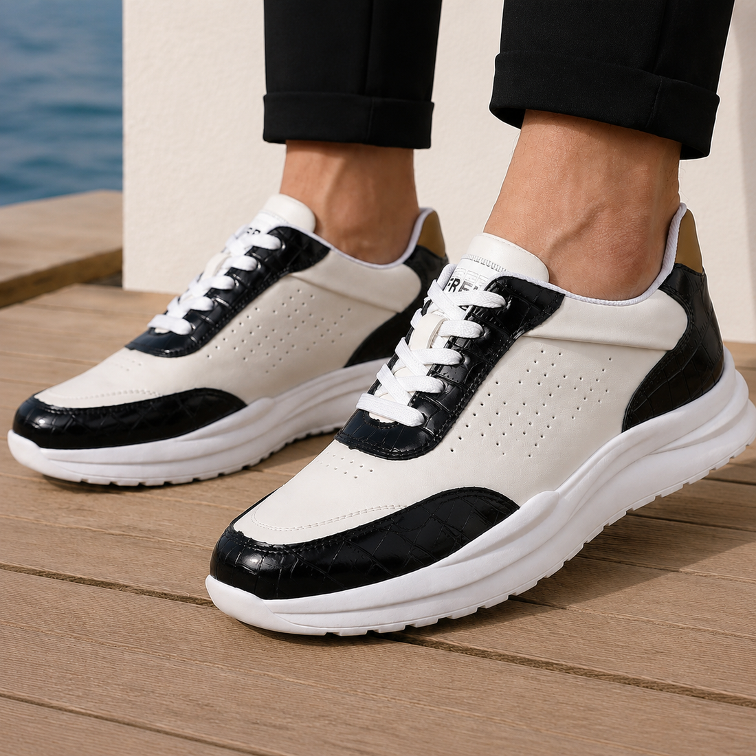 Ferraro Croc Sneakers - Black