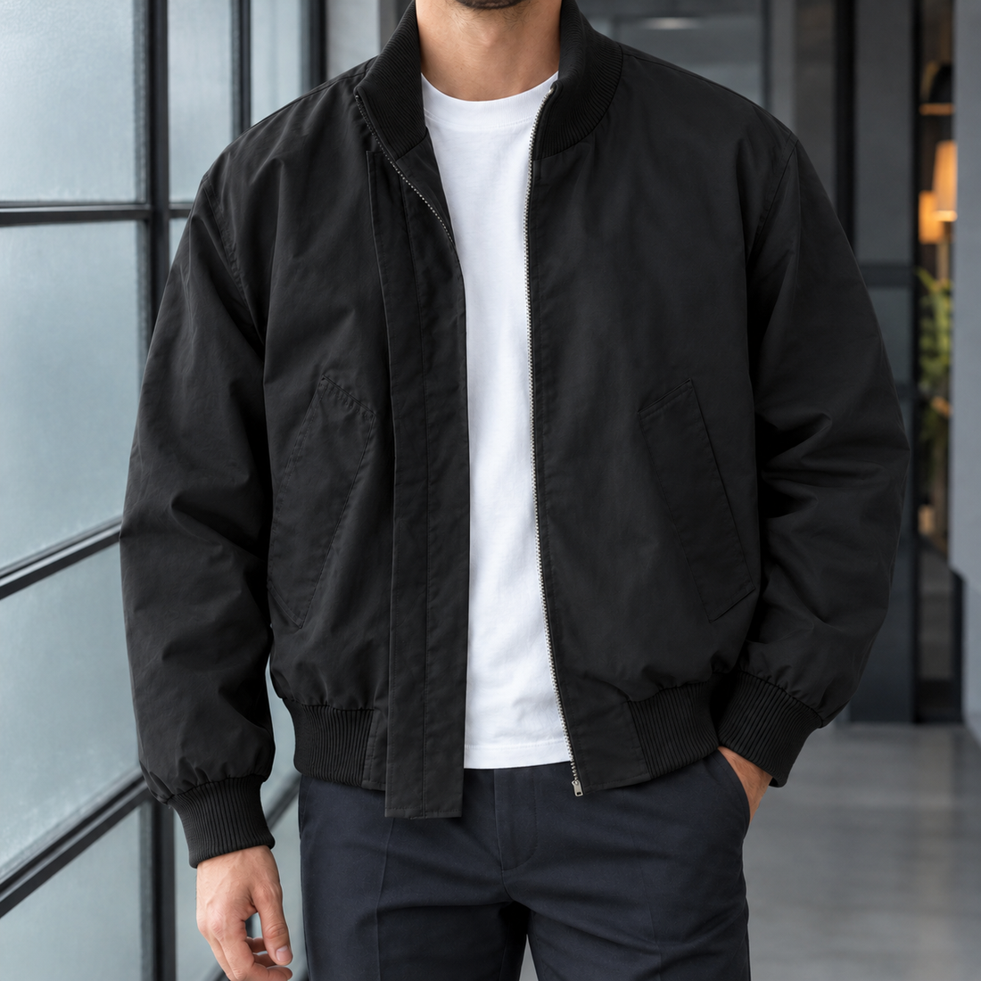 Brian Flight Jacket - Black