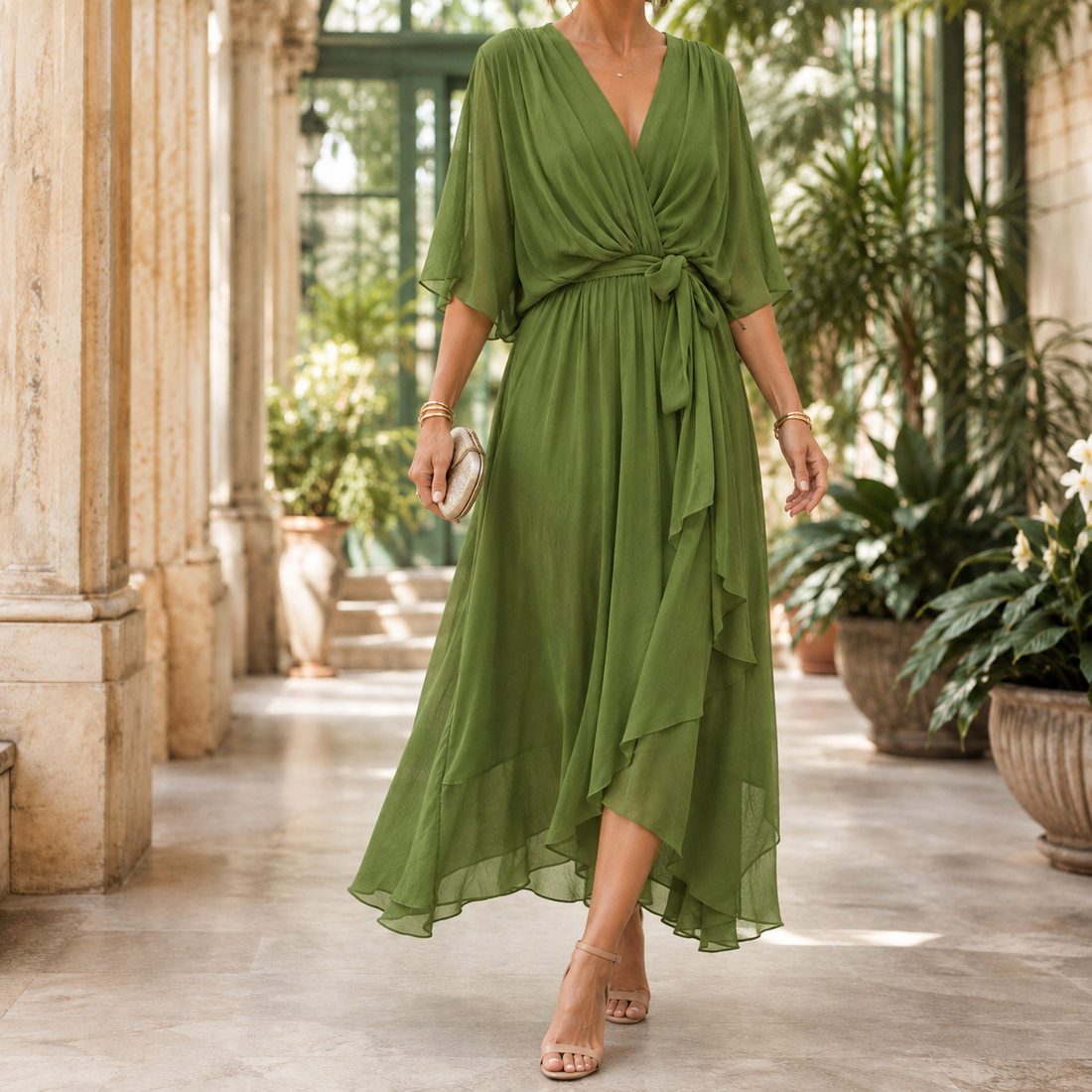 Nadia-Mae High Low Dress - Green