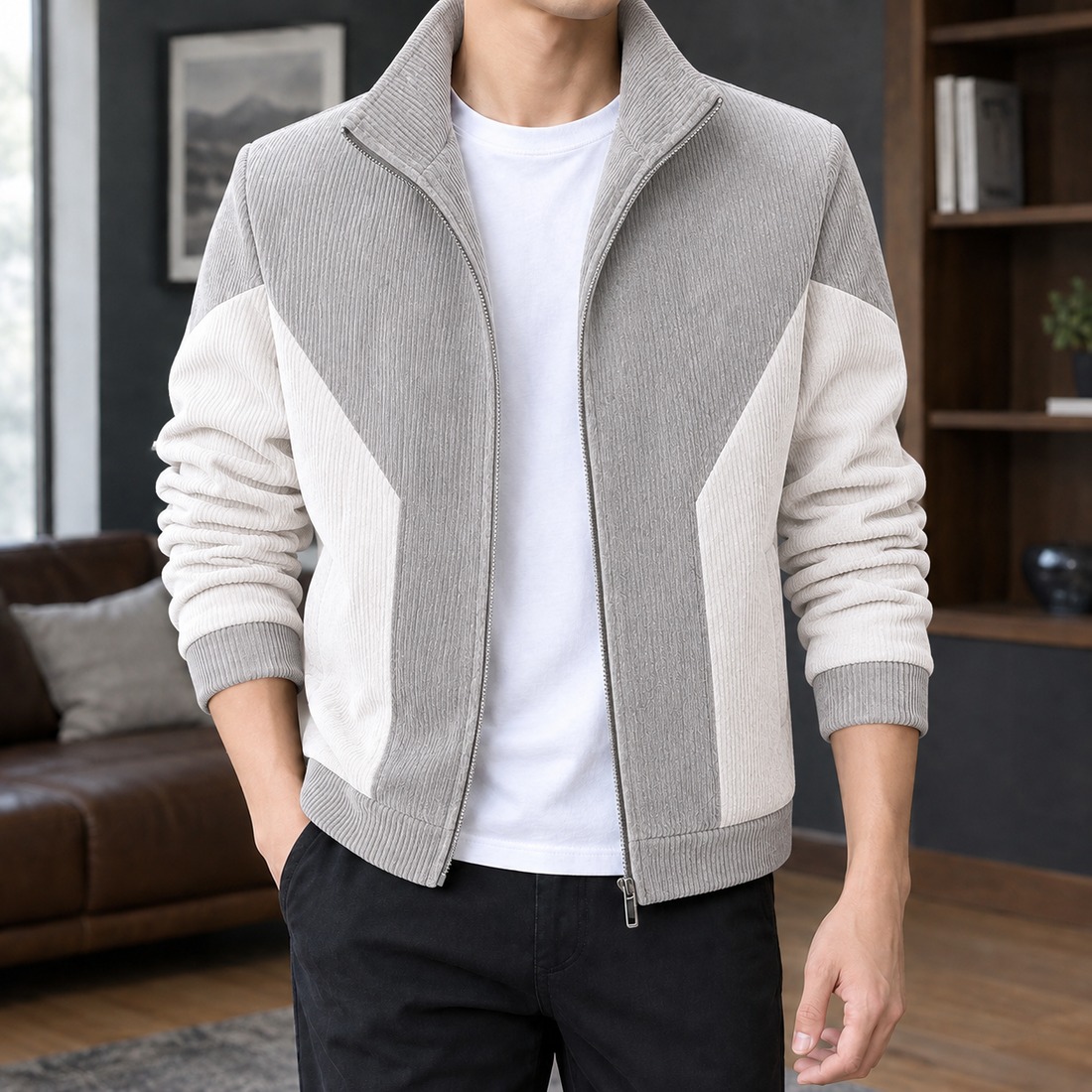 Gregory Colorblock Jacket - Off-white