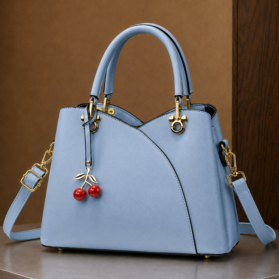 Chianti Cherry Handbag - Sininen