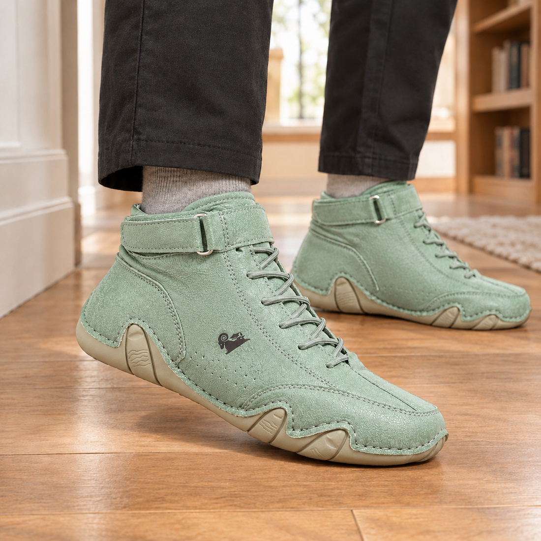 Barolo High Top Shoes - Sage Green