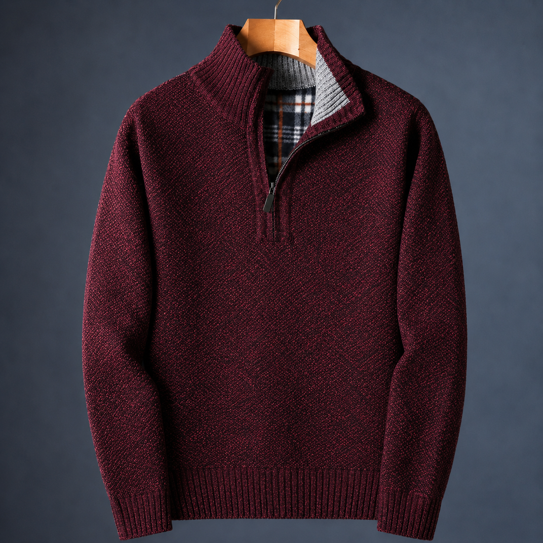 Torin Quarter-Zip Sweater - Red