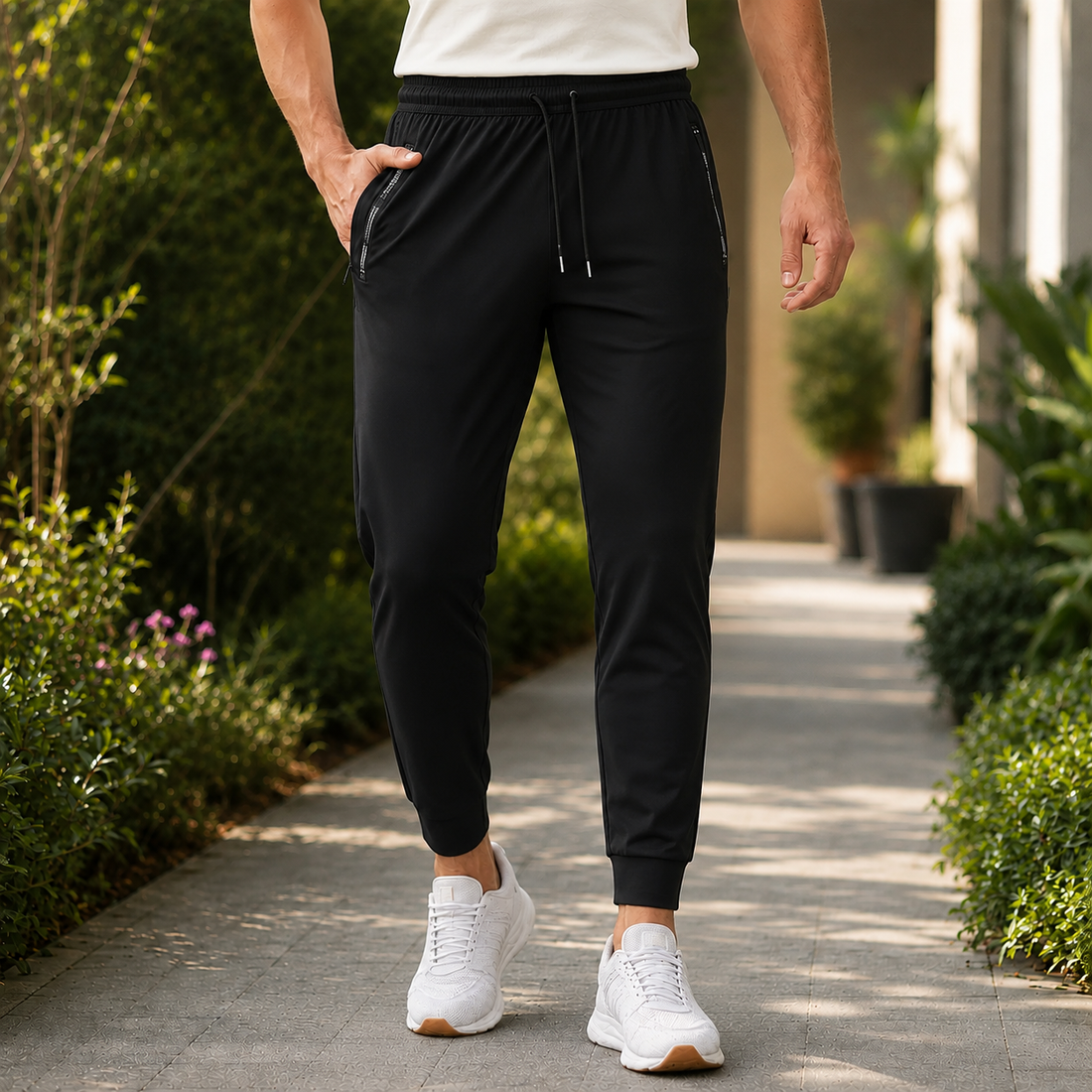 Florian Tapered Pants - Midnight Black