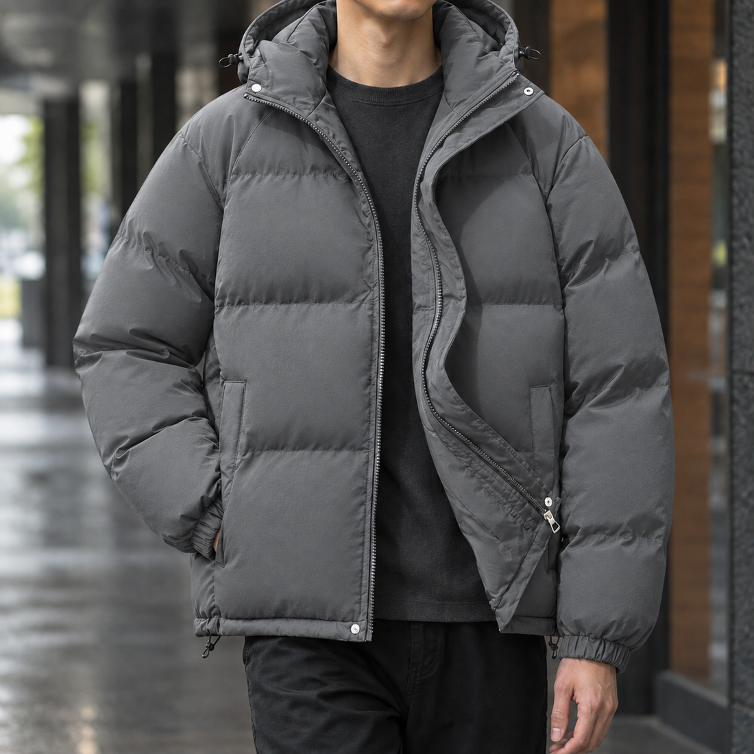 Anthony-Tate Puffer Jacket - Dark Gray