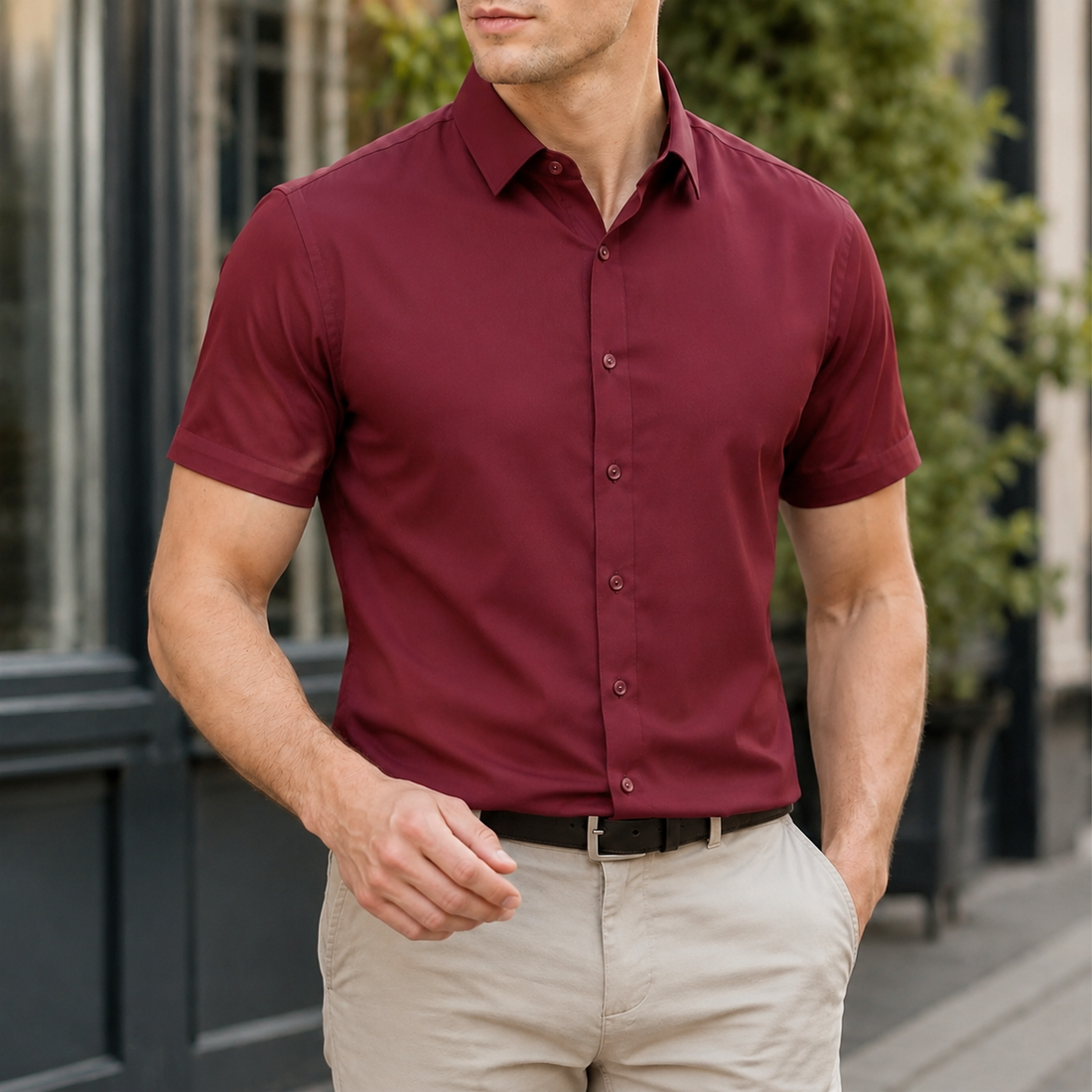 Montgomery Relaxed Shirt - Red