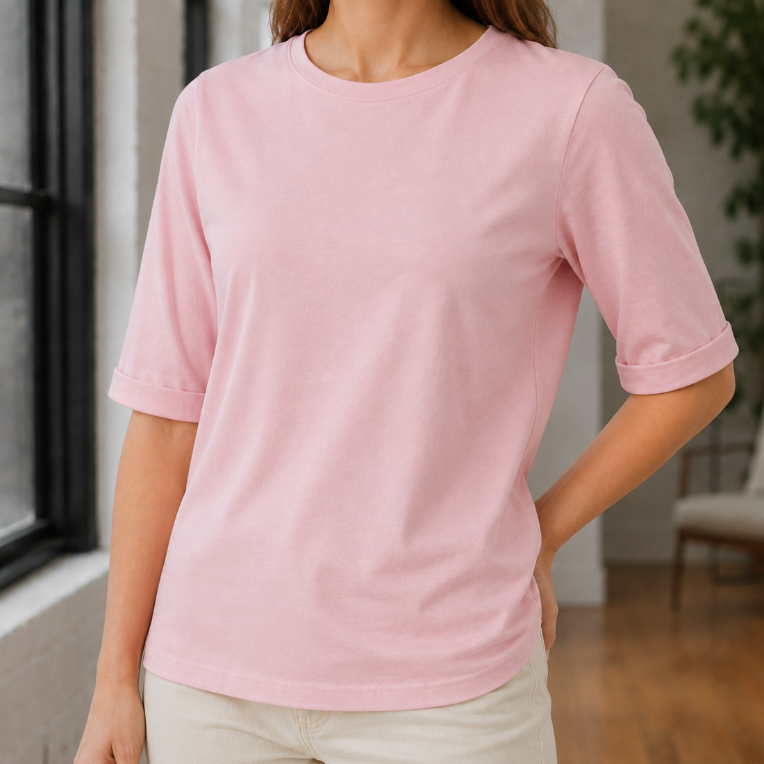 Priscilla-Belle Relaxed T-Shirt - Pink