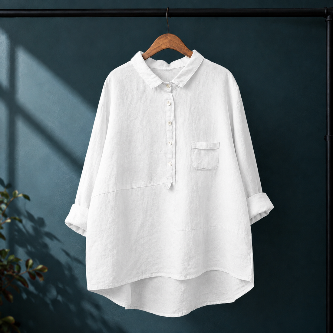Phoebe-Elise Relaxed Blouse - White