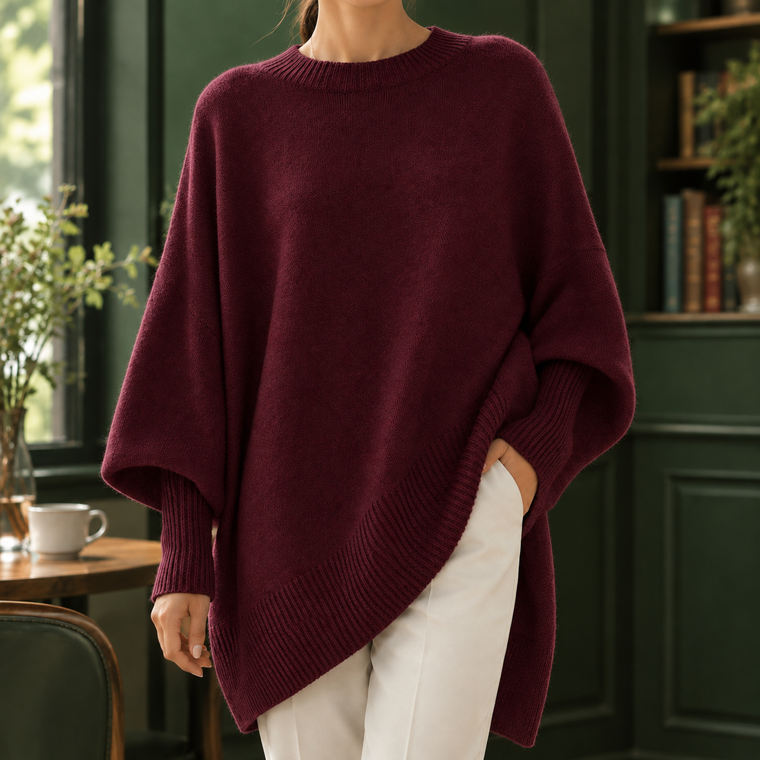 Audrina Crew Neck Sweater - As Pictured