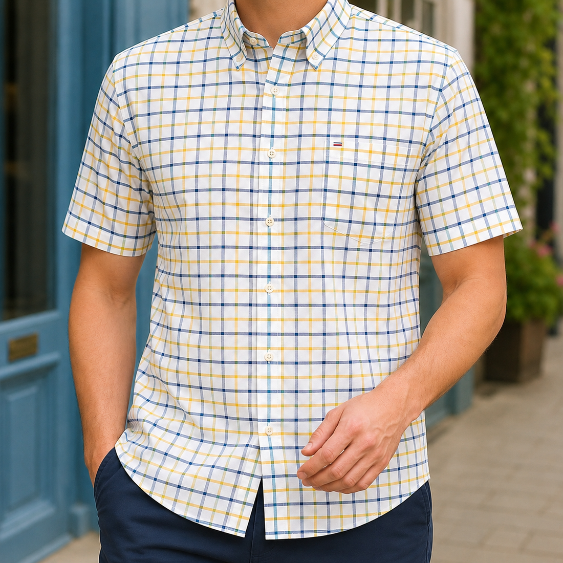 Nash Button-Down Shirt - Yellow